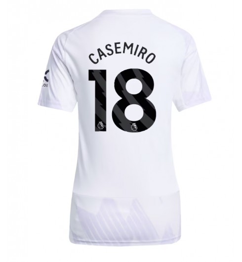 Manchester United Casemiro #18 Venkovní Dres pro Dámské 2025-26 Krátký Rukáv Manchester United Casemiro #18 Venkovní Dres pro Dámské 2025-26 Krátký Rukáv